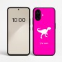 כיסוי בעיצוב אישי עם השם שלך לדגם - Nothing Phone (2a) בעיצוב דינוזאור