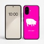כיסוי בעיצוב אישי עם השם שלך לדגם - Nothing Phone (2a) בעיצוב חזיר