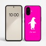 כיסוי בעיצוב אישי עם השם שלך לדגם - Nothing Phone (2a) בעיצוב פינגווין