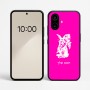 כיסוי בעיצוב אישי עם השם שלך לדגם - Nothing Phone (2a) בעיצוב ארנב מחזיק גזר