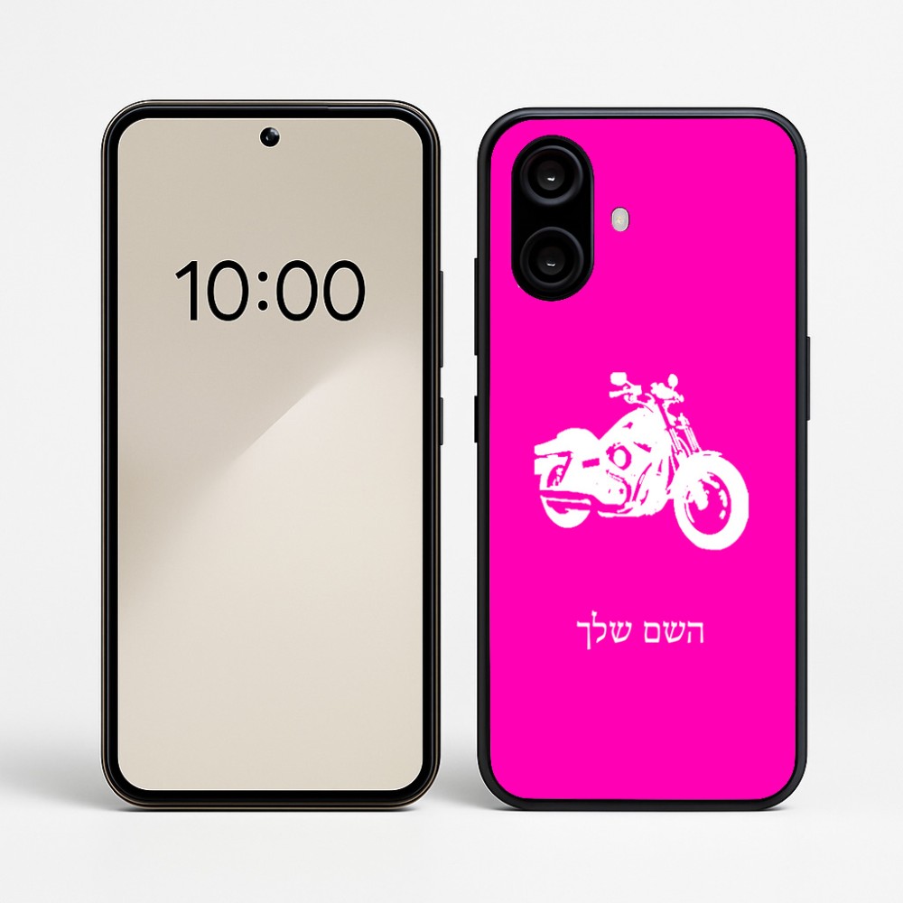כיסוי בעיצוב אישי עם השם שלך לדגם - Nothing Phone (2a) בעיצוב הארלי-דיווידסון