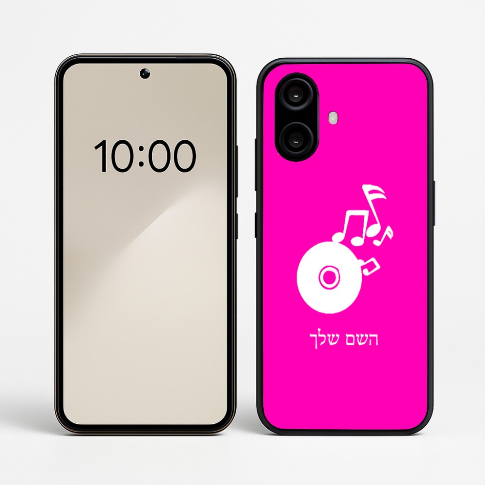 כיסוי בעיצוב אישי עם השם שלך לדגם - Nothing Phone (2a) בעיצוב תקליטור - אזור מוזיקה
