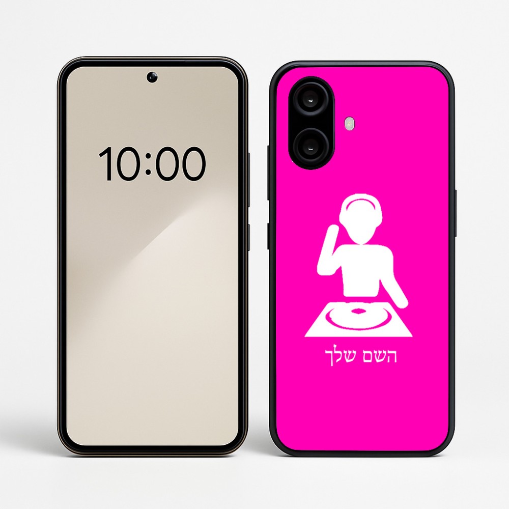 כיסוי בעיצוב אישי עם השם שלך לדגם - Nothing Phone (2a) בעיצוב אזור מוזיקה של די ג'יי