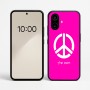 כיסוי בעיצוב אישי עם השם שלך לדגם - Nothing Phone (2a) בעיצוב סמל השלום