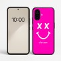 כיסוי בעיצוב אישי עם השם שלך לדגם - Nothing Phone (2a) בעיצוב סמיילי
