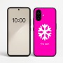 כיסוי בעיצוב אישי עם השם שלך לדגם - Nothing Phone (2a) בעיצוב שלג