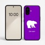 כיסוי בעיצוב אישי עם השם שלך לדגם - Nothing Phone (2a) בעיצוב דוב