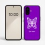כיסוי בעיצוב אישי עם השם שלך לדגם - Nothing Phone (2a) בעיצוב פרפר