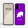 כיסוי בעיצוב אישי עם השם שלך לדגם - Nothing Phone (2a) בעיצוב קרנף