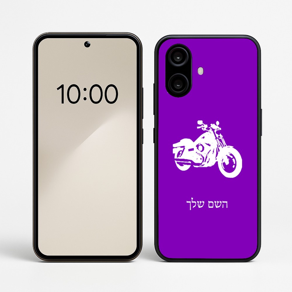 כיסוי בעיצוב אישי עם השם שלך לדגם - Nothing Phone (2a) בעיצוב הארלי-דיווידסון