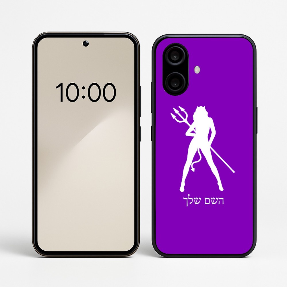כיסוי בעיצוב אישי עם השם שלך לדגם - Nothing Phone (2a) בעיצוב אישה שטן