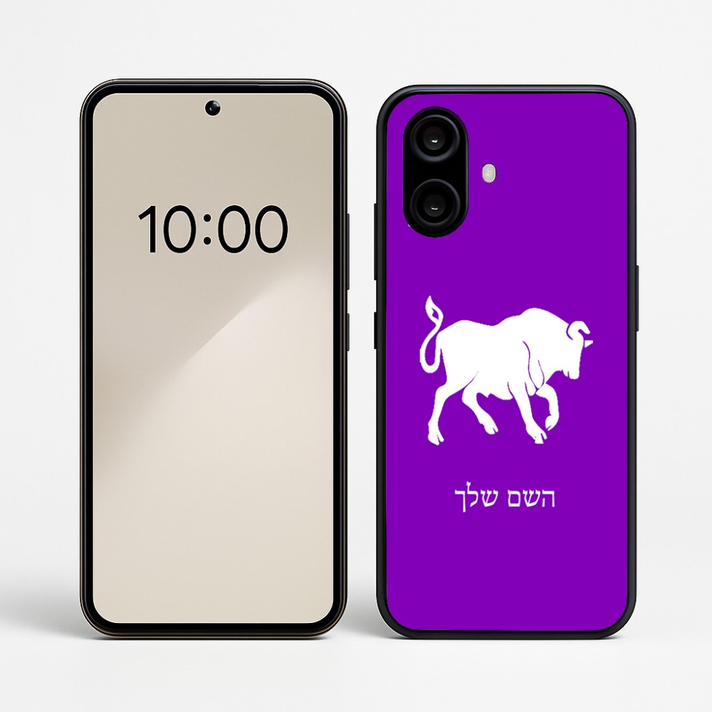 כיסוי בעיצוב אישי עם השם שלך לדגם - Nothing Phone (2a) בעיצוב מזלות - שור