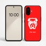 כיסוי בעיצוב אישי עם השם שלך לדגם - Nothing Phone (2a) בעיצוב פרצוף בולדוג