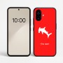 כיסוי בעיצוב אישי עם השם שלך לדגם - Nothing Phone (2a) בעיצוב כריש ראש פטיש