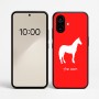 כיסוי בעיצוב אישי עם השם שלך לדגם - Nothing Phone (2a) בעיצוב סוס