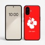 כיסוי בעיצוב אישי עם השם שלך לדגם - Nothing Phone (2a) בעיצוב פרח היביסקוס
