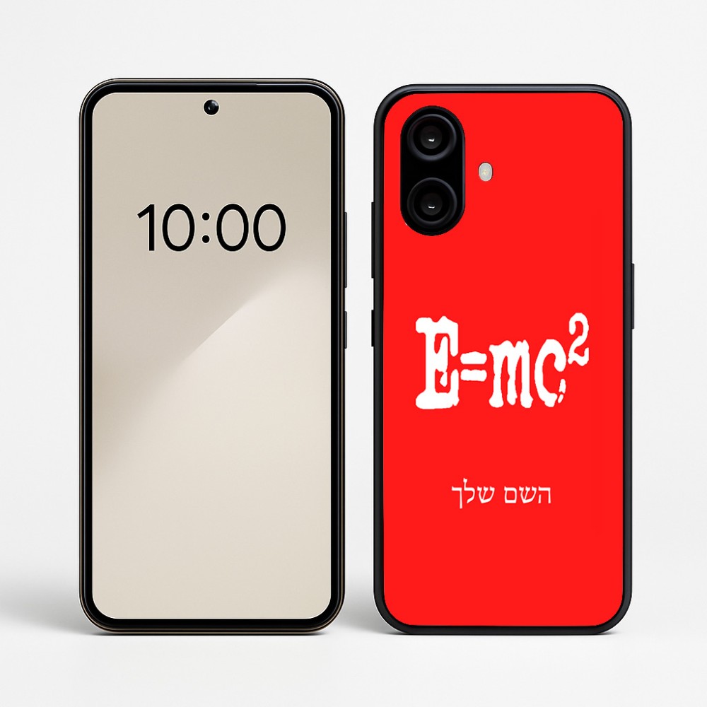 כיסוי בעיצוב אישי עם השם שלך לדגם - Nothing Phone (2a) בעיצוב נוסחת אלברט איינשטיין