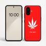 כיסוי בעיצוב אישי עם השם שלך לדגם - Nothing Phone (2a) בעיצוב עלה מריחואנה - גראס