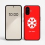 כיסוי בעיצוב אישי עם השם שלך לדגם - Nothing Phone (2a) בעיצוב שלג