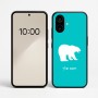 כיסוי בעיצוב אישי עם השם שלך לדגם - Nothing Phone (2a) בעיצוב דוב