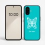 כיסוי בעיצוב אישי עם השם שלך לדגם - Nothing Phone (2a) בעיצוב פרפר