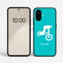 כיסוי בעיצוב אישי עם השם שלך לדגם - Nothing Phone (2a) בעיצוב רוכב אופניים
