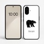 כיסוי בעיצוב אישי עם השם שלך לדגם - Nothing Phone (2a) בעיצוב דוב