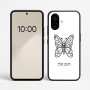 כיסוי בעיצוב אישי עם השם שלך לדגם - Nothing Phone (2a) בעיצוב פרפר