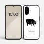 כיסוי בעיצוב אישי עם השם שלך לדגם - Nothing Phone (2a) בעיצוב חזיר