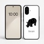 כיסוי בעיצוב אישי עם השם שלך לדגם - Nothing Phone (2a) בעיצוב קרנף