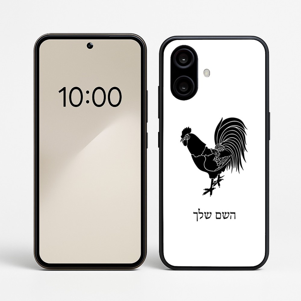 כיסוי בעיצוב אישי עם השם שלך לדגם - Nothing Phone (2a) בעיצוב תרנגול
