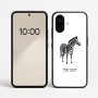 כיסוי בעיצוב אישי עם השם שלך לדגם - Nothing Phone (2a) בעיצוב זברה