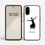 כיסוי בעיצוב אישי עם השם שלך לדגם - Nothing Phone (2a) בעיצוב בלרינה