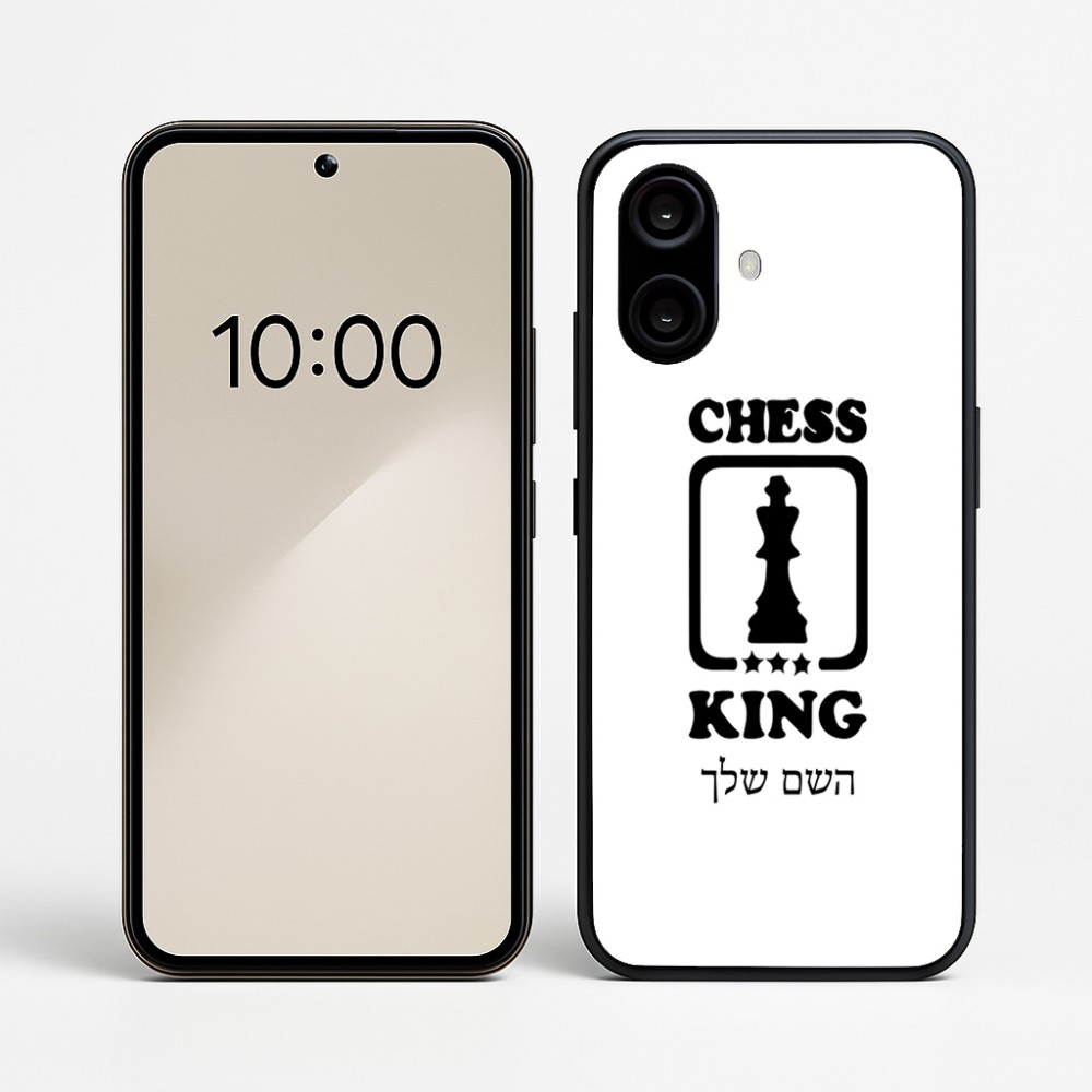 כיסוי בעיצוב אישי עם השם שלך לדגם - Nothing Phone (2a) בעיצוב שחמט