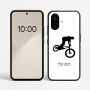 כיסוי בעיצוב אישי עם השם שלך לדגם - Nothing Phone (2a) בעיצוב רוכב אופניים