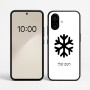 כיסוי בעיצוב אישי עם השם שלך לדגם - Nothing Phone (2a) בעיצוב שלג