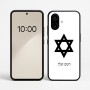 כיסוי בעיצוב אישי עם השם שלך לדגם - Nothing Phone (2a) בעיצוב מגן דוד - מגן דוד - ישראל