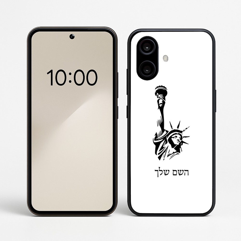 כיסוי בעיצוב אישי עם השם שלך לדגם - Nothing Phone (2a) בעיצוב פסל החירות