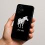 כיסוי בעיצוב אישי עם השם שלך לדגם - Nothing Phone (2a) בעיצוב זברה
