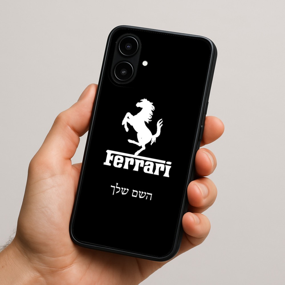 כיסוי בעיצוב אישי עם השם שלך לדגם - Nothing Phone (2a) בעיצוב פרארי