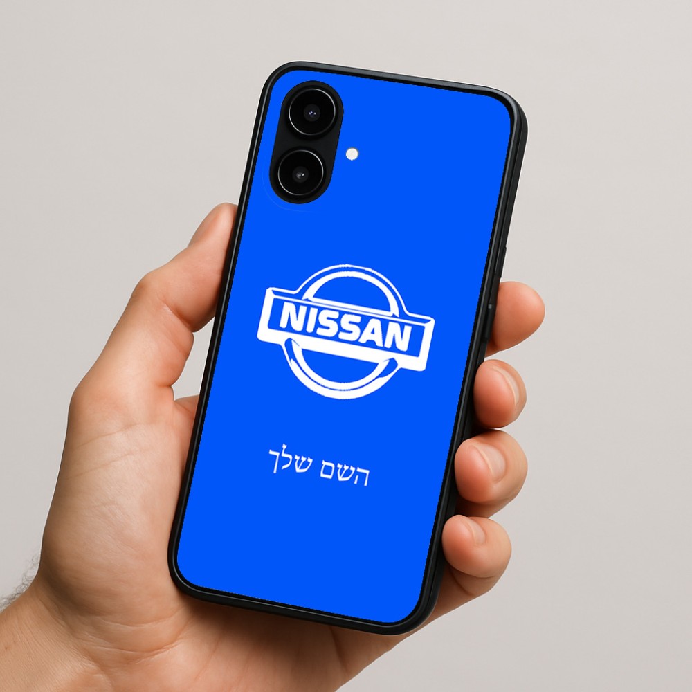 כיסוי בעיצוב אישי עם השם שלך לדגם - Nothing Phone (2a) בעיצוב ניסאן