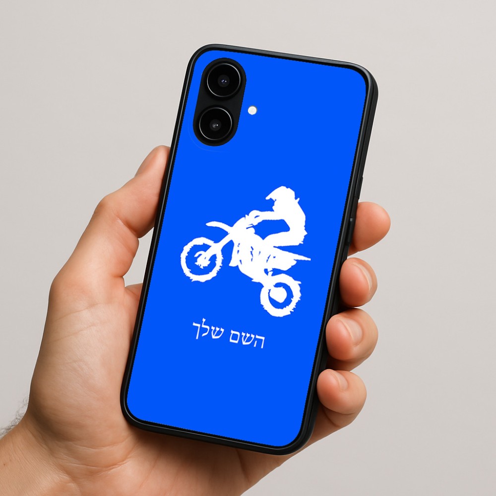 כיסוי בעיצוב אישי עם השם שלך לדגם - Nothing Phone (2a) בעיצוב מוטוקרוס