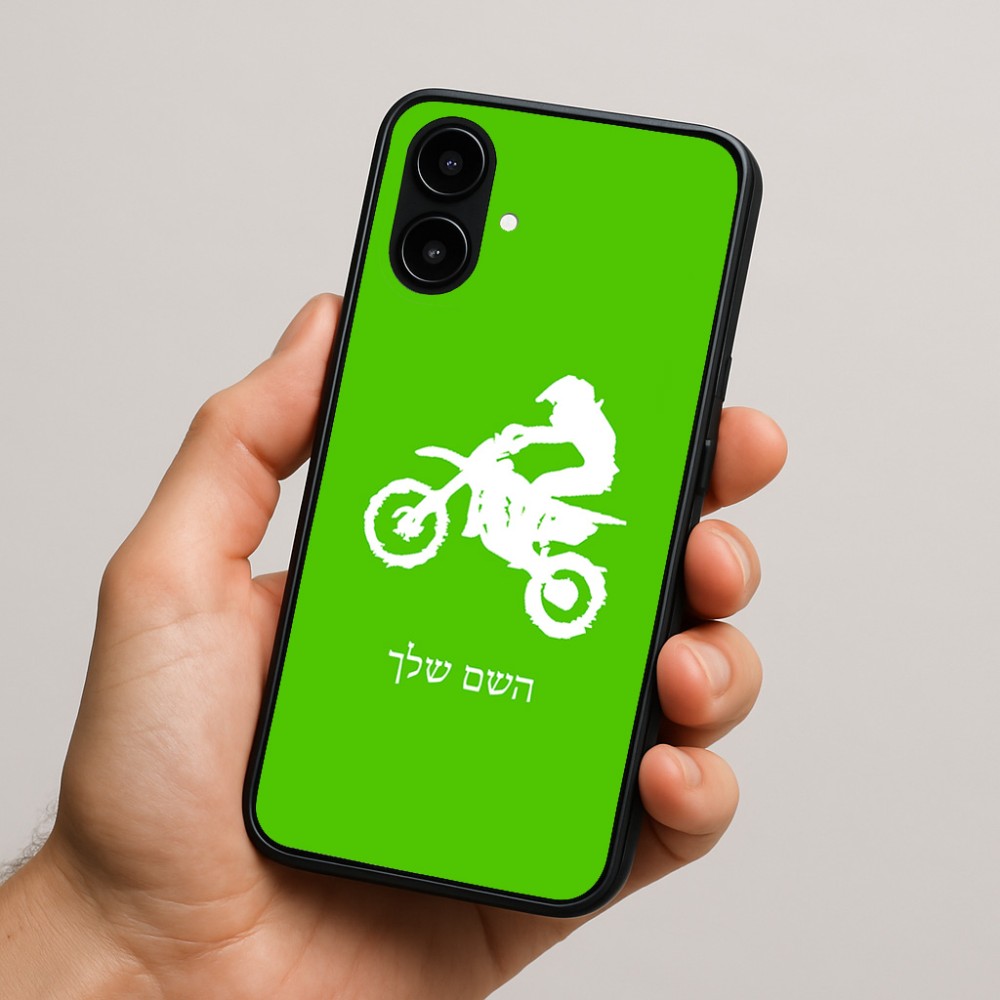 כיסוי בעיצוב אישי עם השם שלך לדגם - Nothing Phone (2a) בעיצוב מוטוקרוס