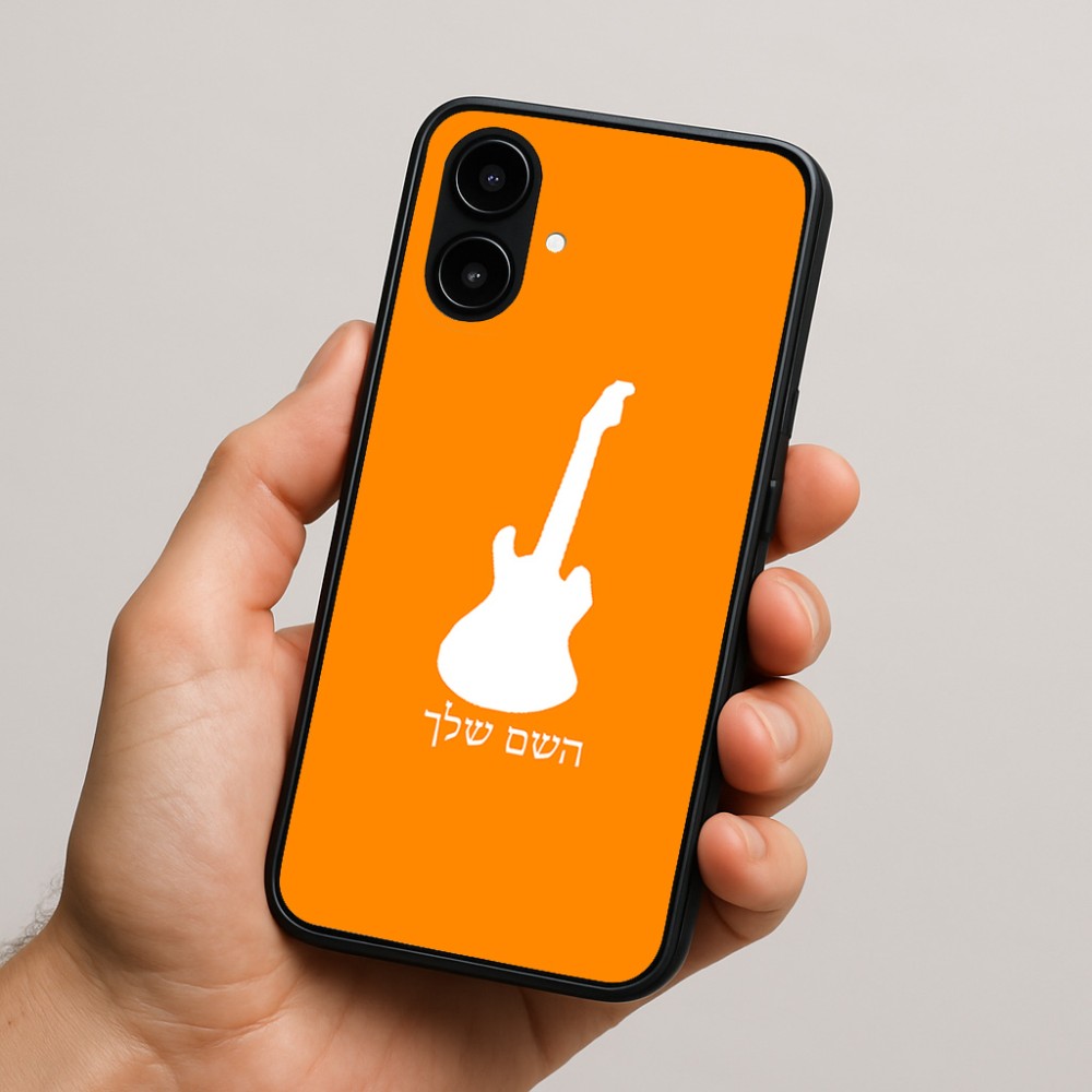 כיסוי בעיצוב אישי עם השם שלך לדגם - Nothing Phone (2a) בעיצוב גיטרה