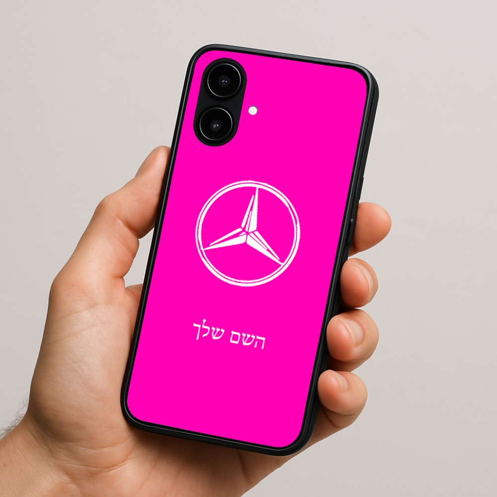 כיסוי בעיצוב אישי עם השם שלך לדגם - Nothing Phone (2a) בעיצוב מרצדס-בנץ