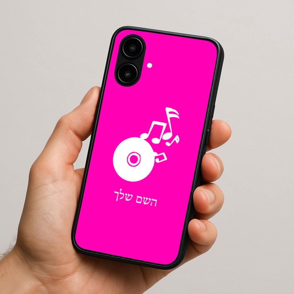 כיסוי בעיצוב אישי עם השם שלך לדגם - Nothing Phone (2a) בעיצוב תקליטור - אזור מוזיקה