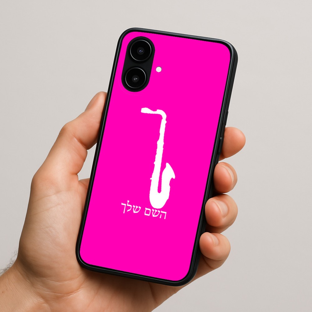 כיסוי בעיצוב אישי עם השם שלך לדגם - Nothing Phone (2a) בעיצוב סקסופון