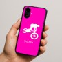 כיסוי בעיצוב אישי עם השם שלך לדגם - Nothing Phone (2a) בעיצוב רוכב אופניים