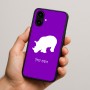 כיסוי בעיצוב אישי עם השם שלך לדגם - Nothing Phone (2a) בעיצוב קרנף