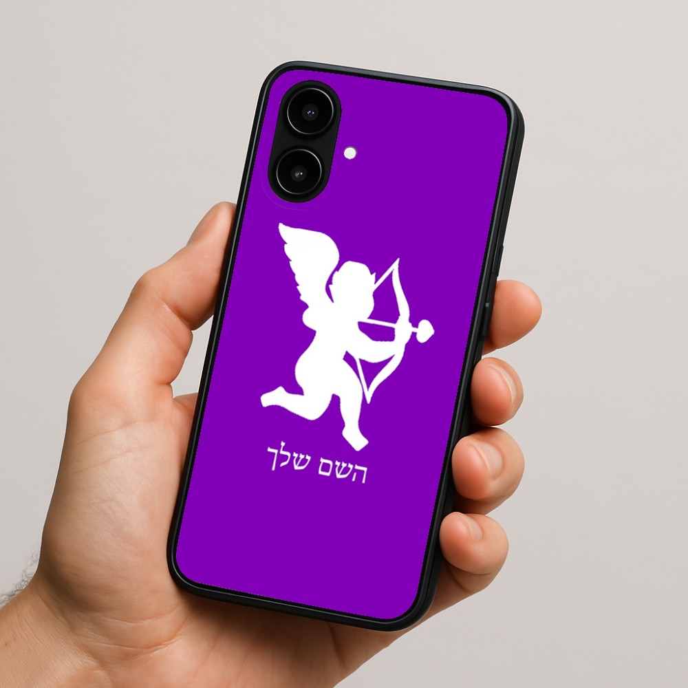 כיסוי בעיצוב אישי עם השם שלך לדגם - Nothing Phone (2a) בעיצוב קופידון